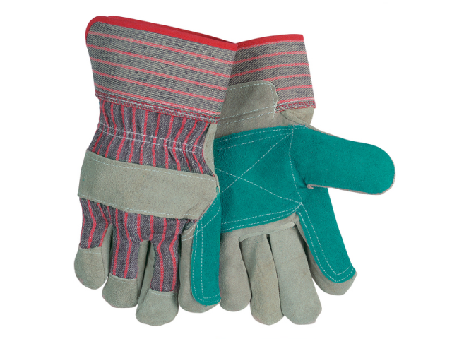 DOUBLE PALM LEATHER WORK GLOVES