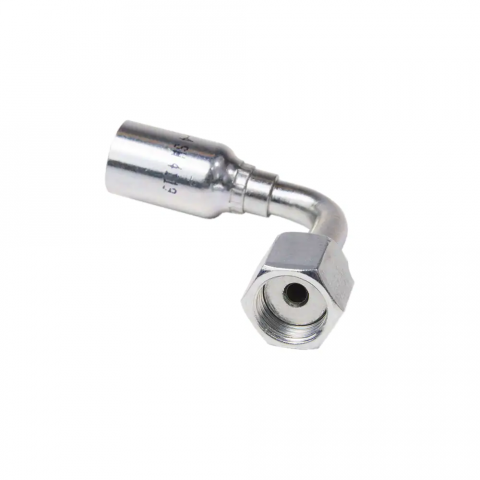 1J156 - Long 90 Female ORFS - 56 Series Crimp Fitting