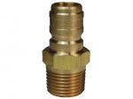 Brass Straight Through Interchange Plug - MNPT