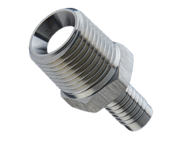 Stainless Male NPT SS Braid Nominal Hose Fitting